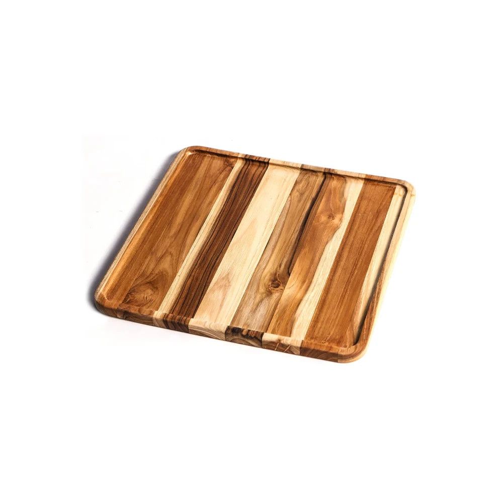TeakHaus Food Lovers - 8x8 Slender Tray w/ Narrow Rim 1308