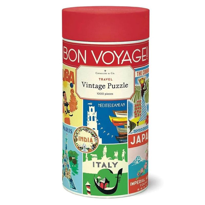 Cavallini Papers Vintage Puzzle - Travel