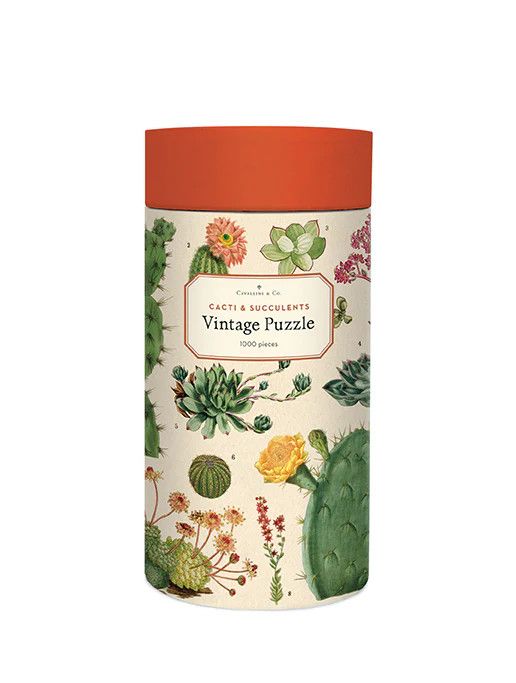 Cavallini Papers Vintage Puzzle - Cacti &amp; Succulents