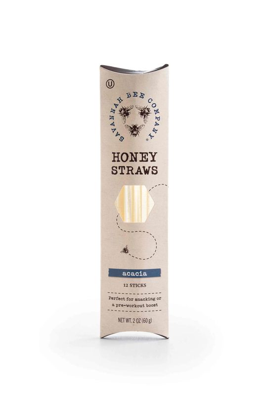 Savannah Bee Co - Honey Straws, Acacia, 2oz