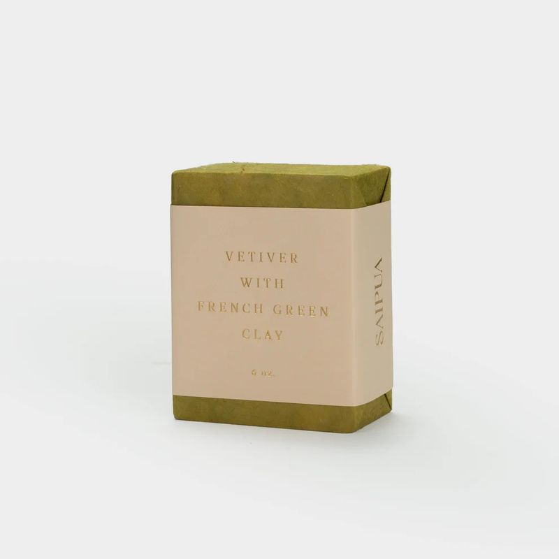 Saipua Soap Bar - Vetiver w/ French Green Clay