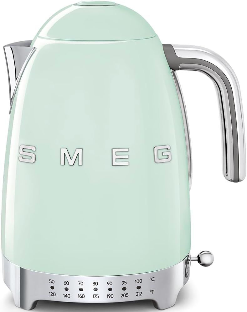 Smeg - 50s Retro Line Variable Temperature Kettle, Pastel Green