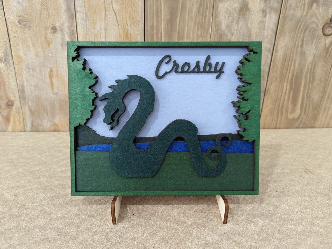 Knit and Nailed Wall Plaque - Crosby Serpent