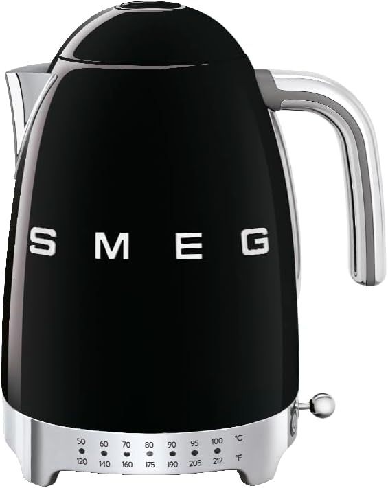 Smeg - 50s Retro Line Variable Temperature Kettle, Black