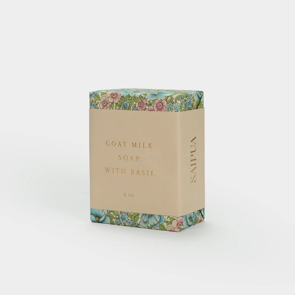 Saipua Soap Bar - Goat Milk With Basil