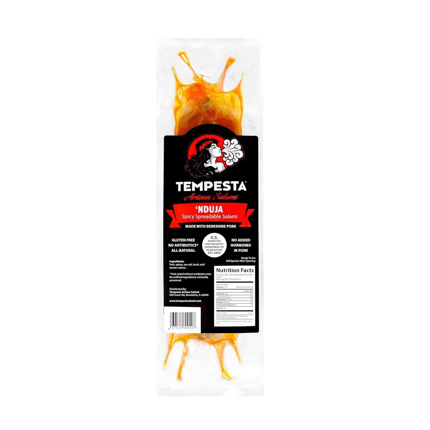 Tempesta - &#39;Nduja Spreadable Spicy Salami