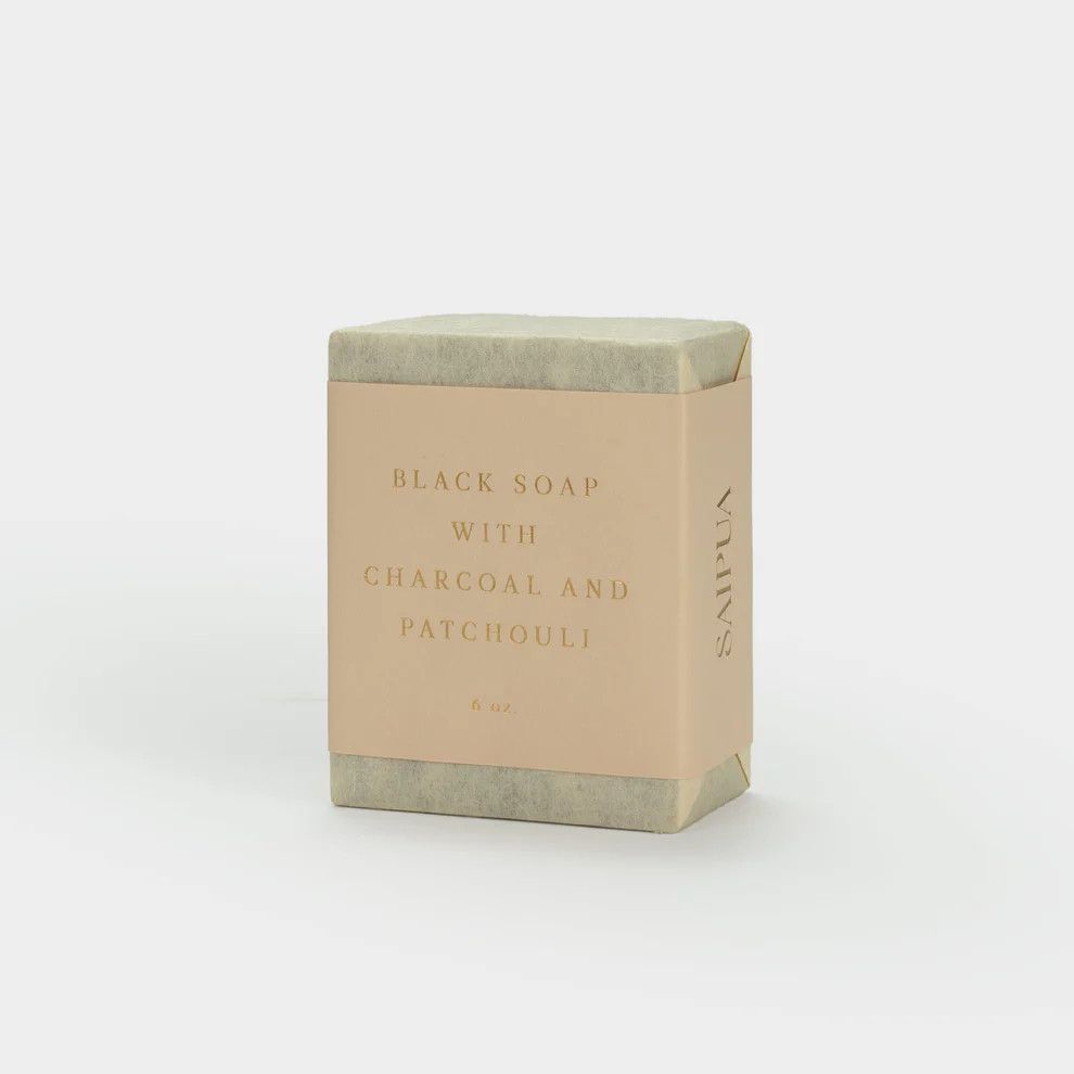 Saipua Soap Bar - Black Soap w/ Charcoal &amp; Patchouli