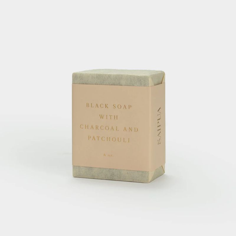 Saipua Soap Bar - Black Soap w/ Charcoal &amp; Patchouli