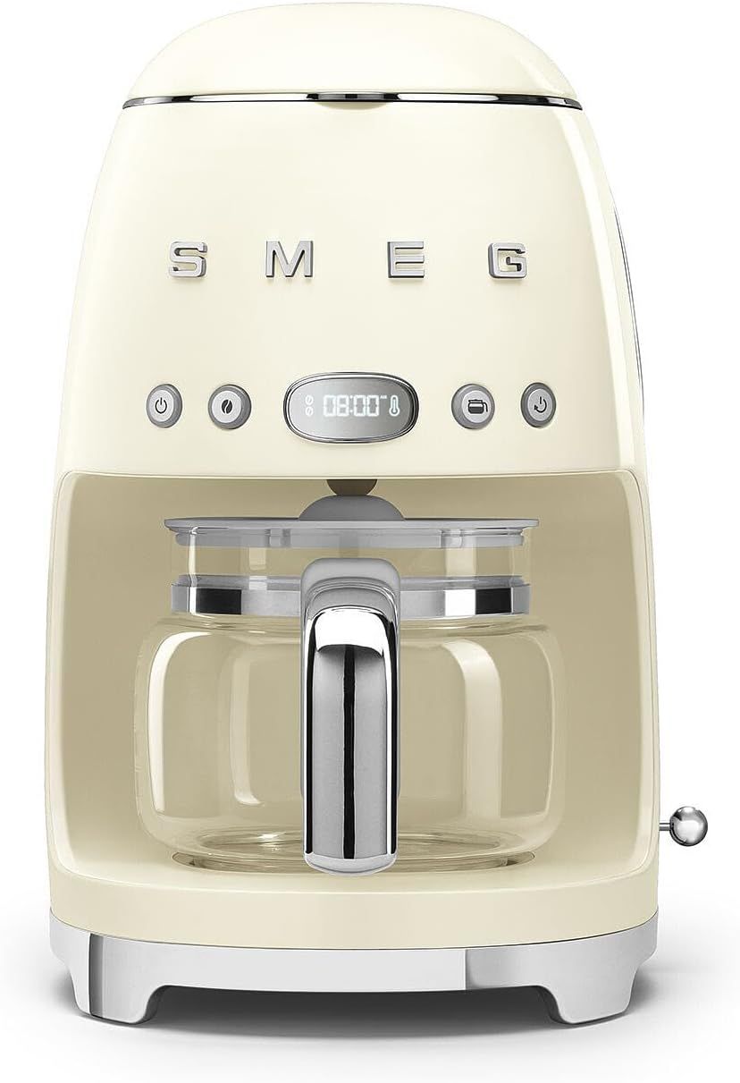 Smeg - 50s Retro Line Drip Coffee Machine, Cream