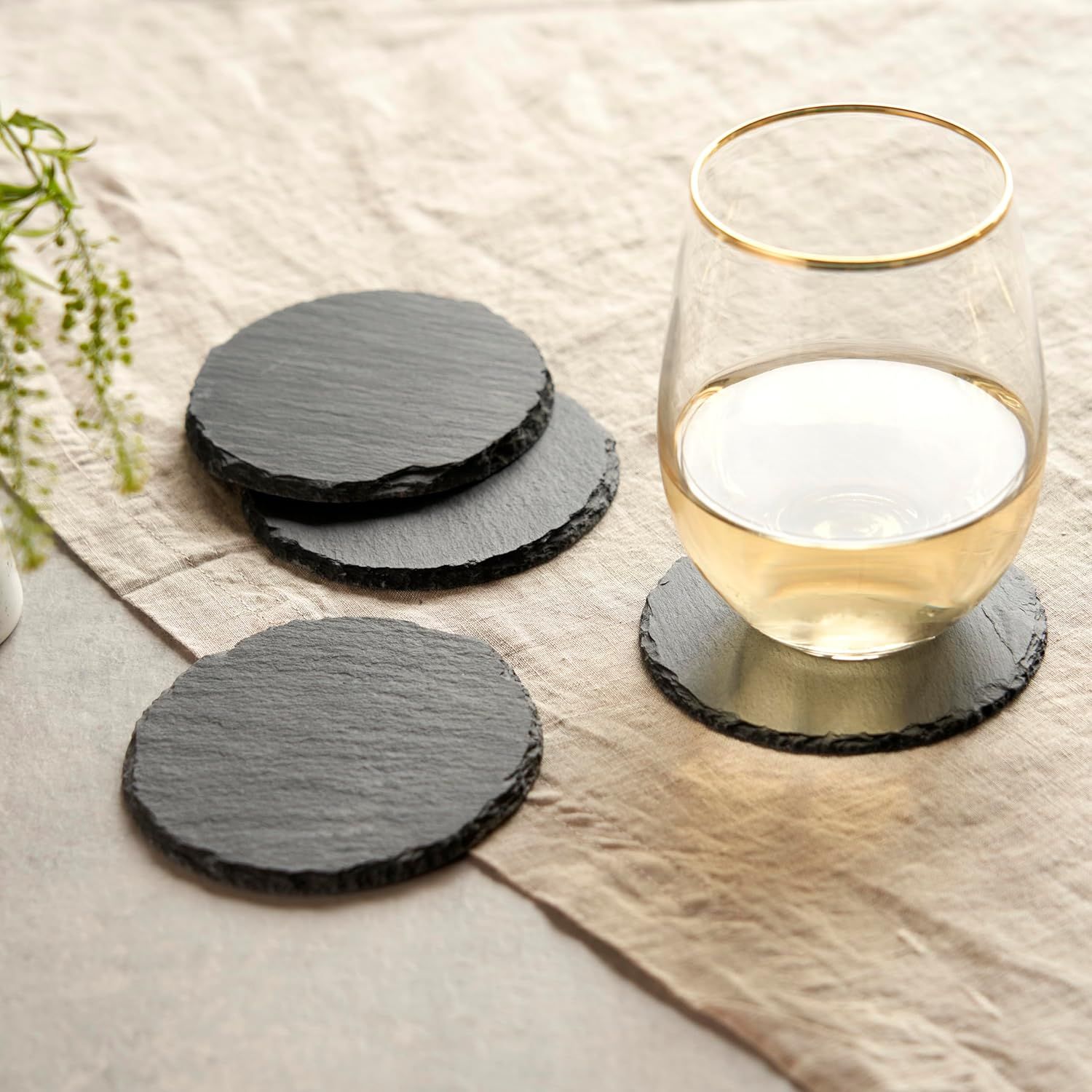 Twine Round Slate Coasters