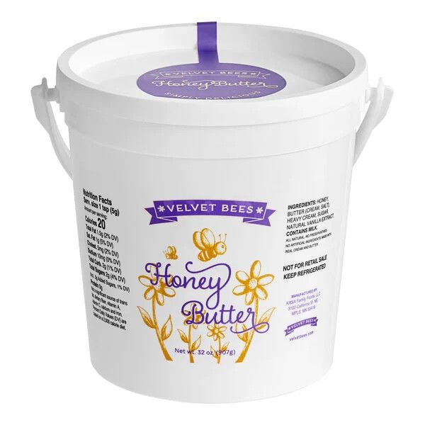Velvet Bees Honey Butter 32 oz tub