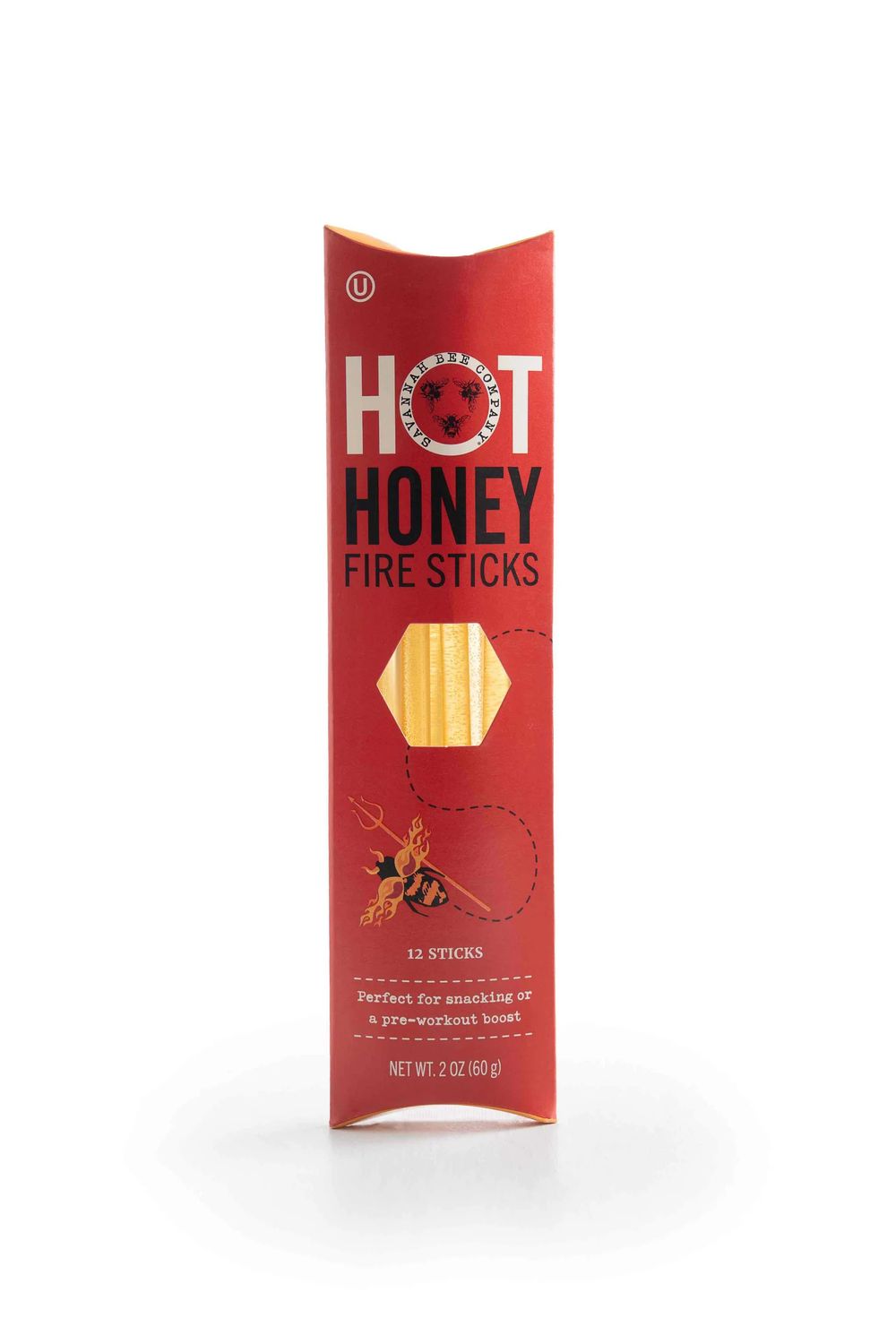 Savannah Bee Co - Honey Straws, Hot Honey Fire Sticks, 2 oz