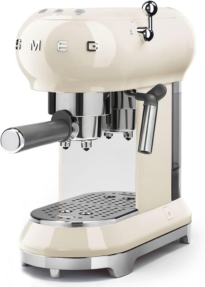 Smeg - 50s Retro Line Espresso Maker, Cream