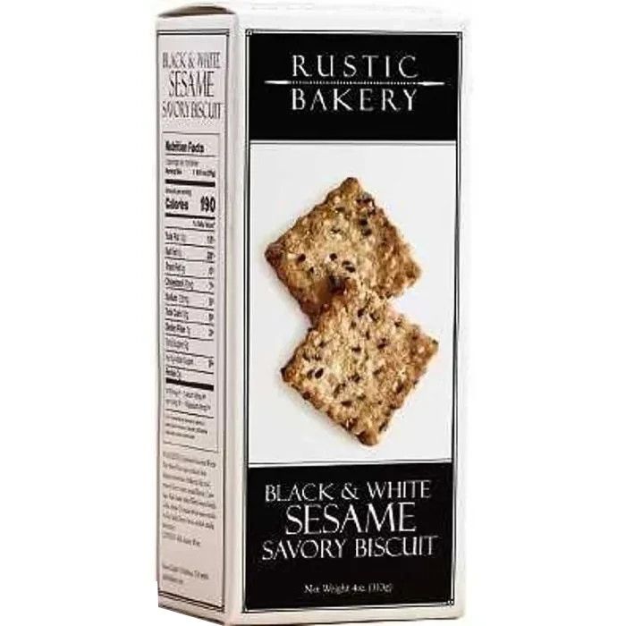 Rustic Bakery Savory Biscuit - Black &amp; White Sesame