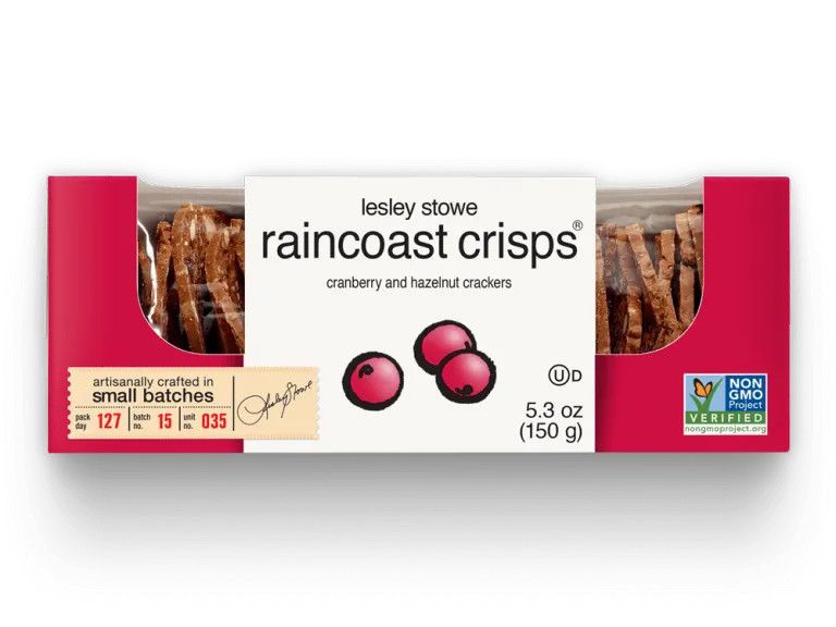 Lesley Stowe Raincoast Crisps - Cranberry &amp; Hazelnut