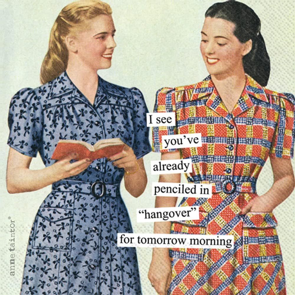 IHR Cocktail Napkins - Anne Taintor, Penciled