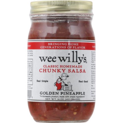 Wee Willy&#39;s Chunky Salsa - Golden Pineapple