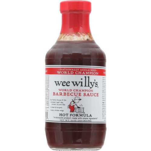 Wee Willy&#39;s Barbecue Sauce - Hot Formula