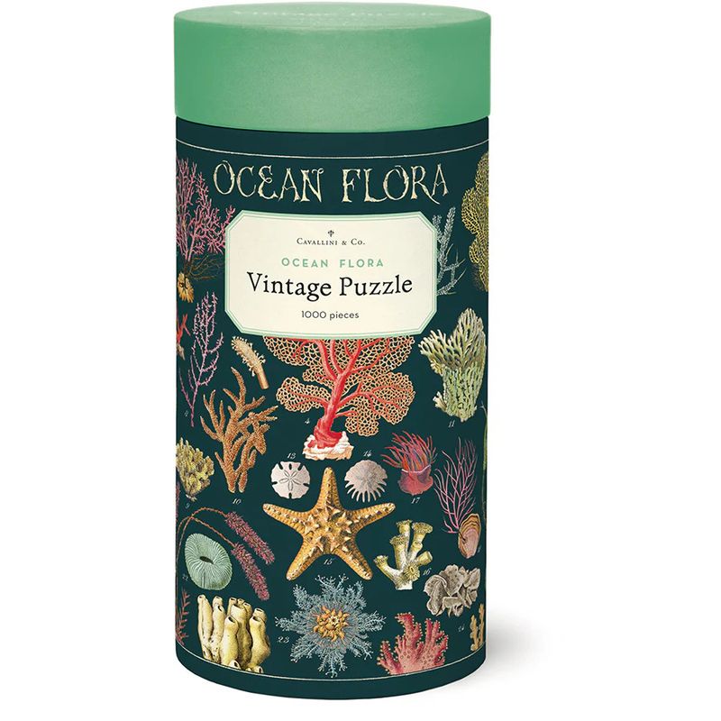 Cavallini Papers Vintage Puzzle - Ocean Flora