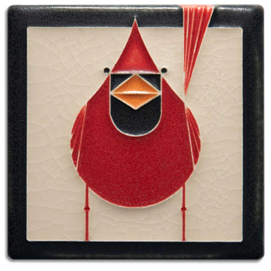 Motawi Tileworks - Cardinal Male, 4x4, 4470