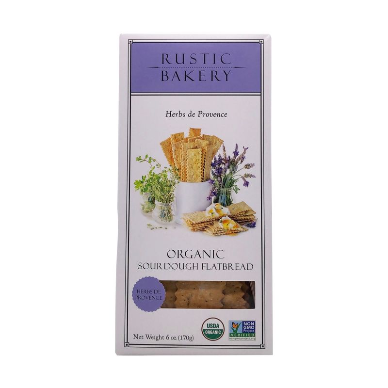 Rustic Bakery Organic Sourdough Flatbread Crackers - Herbs de Provence