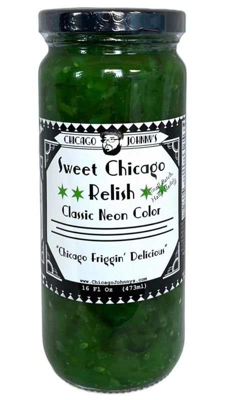 Chicago Johnny&quot;s Sweet Chicago Relish - Classic Neon Green
