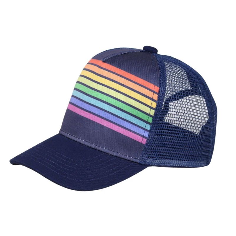 Wild Child Hat Co - Blue Rainbow Trucker Hat