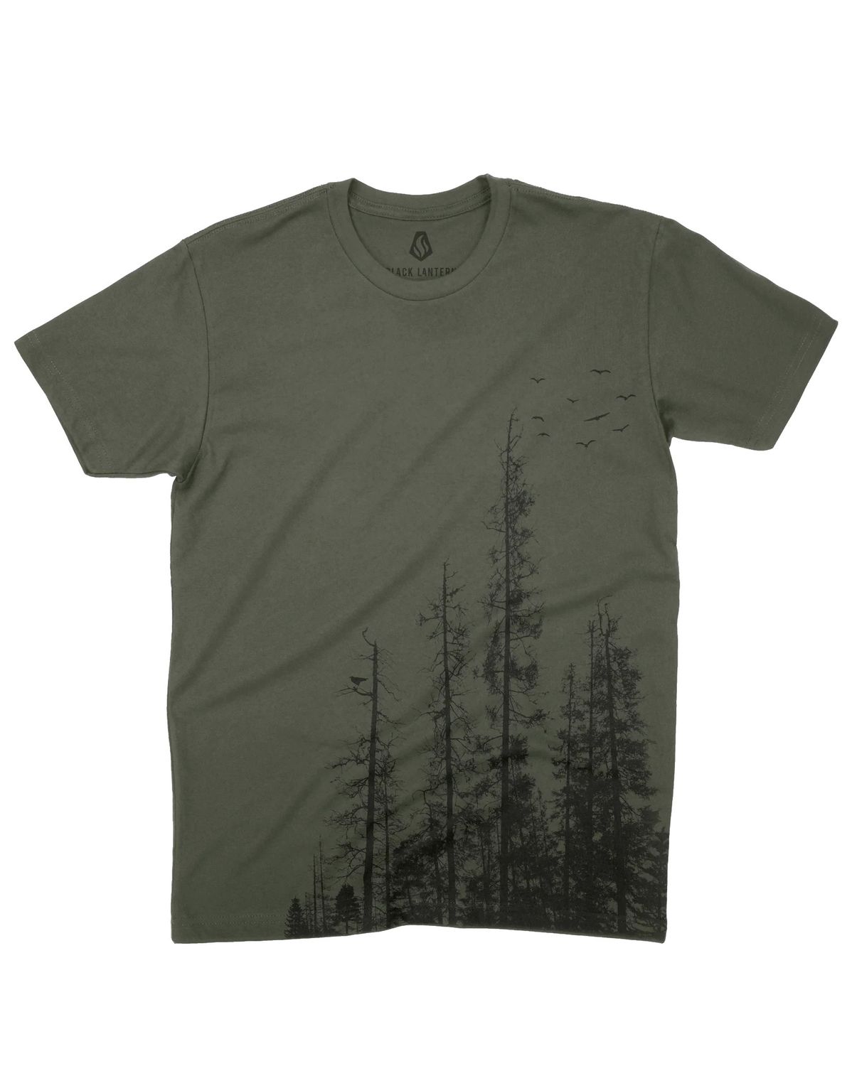Black Lantern T-Shirt - Pine Forest