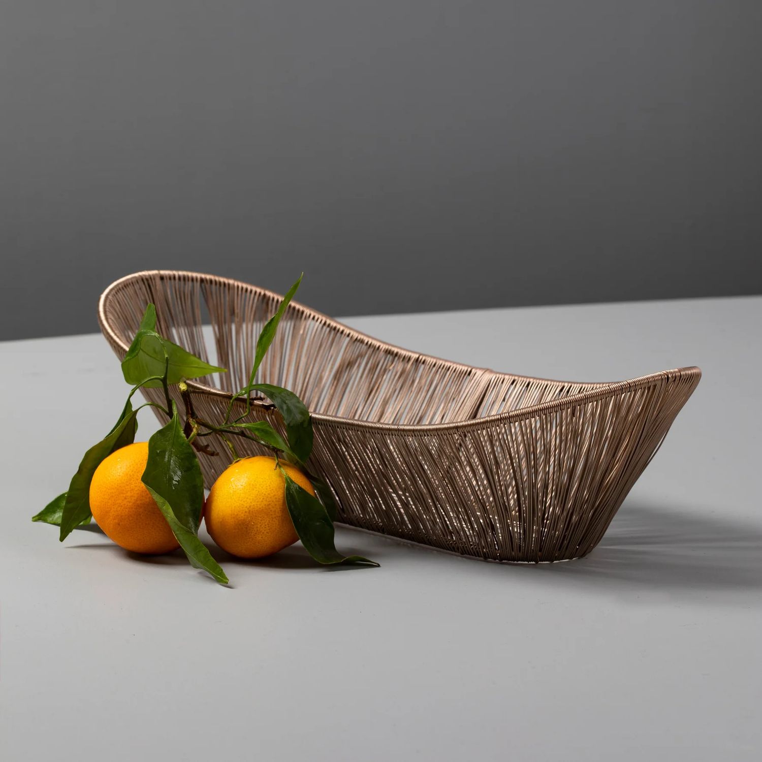 Be Home - Rose Rhythm Wire Basket, Oval, 87-8032