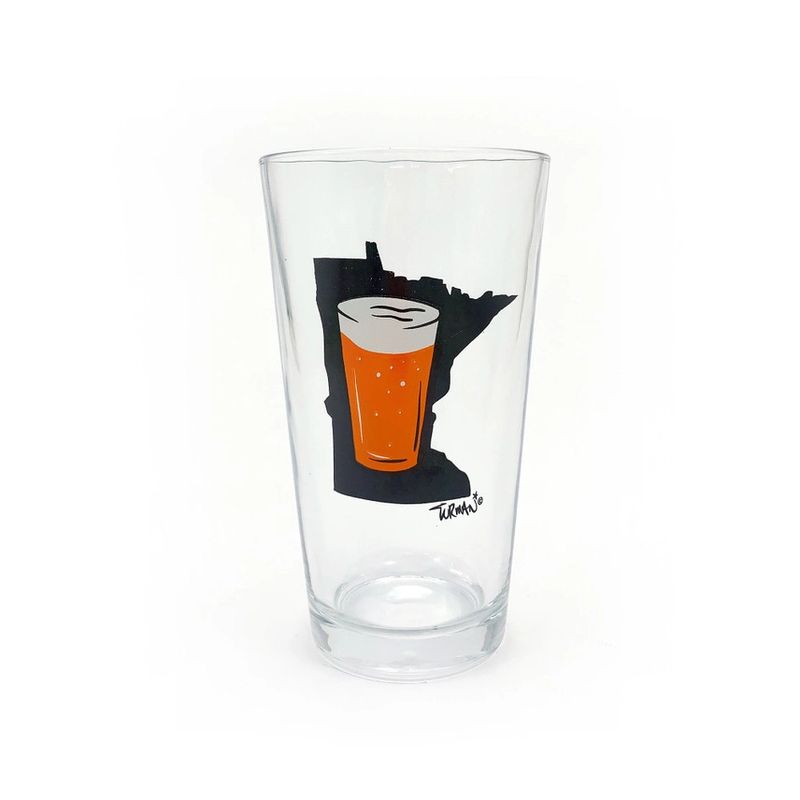 Adam Turman Pint Glass - MN Month Beer