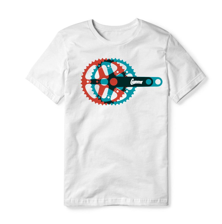 Cuyuna Adventure Town USA T-Shirt - Distortion Gears White
