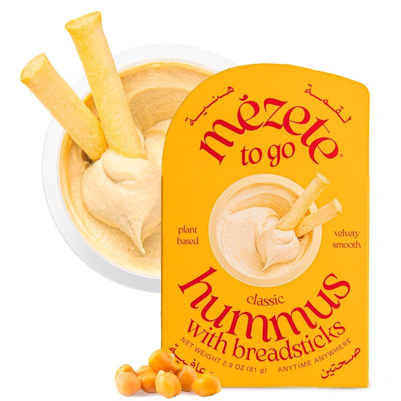 Mezete Humus w/ Breadsticks - Classic