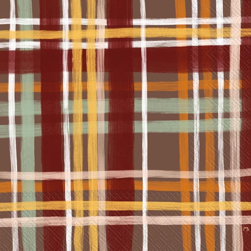 IHR Cocktail Napkins - Fall Plaid