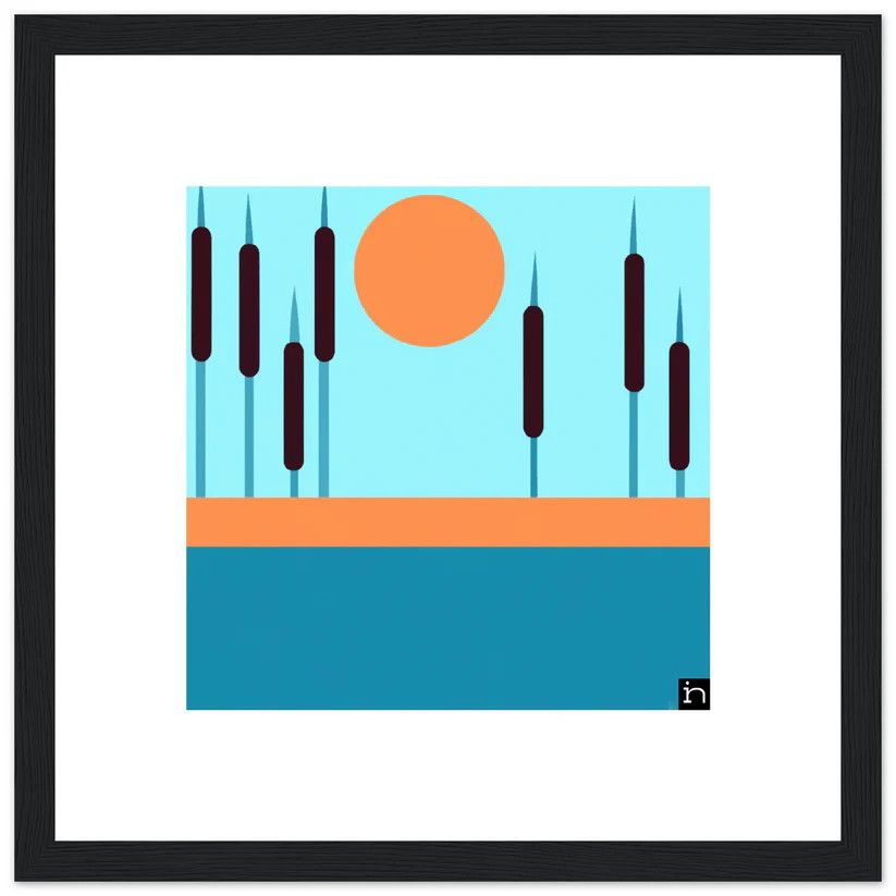 Taalla Framed Print - Cattail 004-23