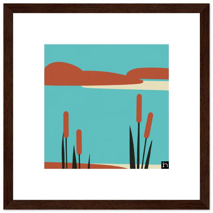 Taalla Framed Print - Cattail 009-23