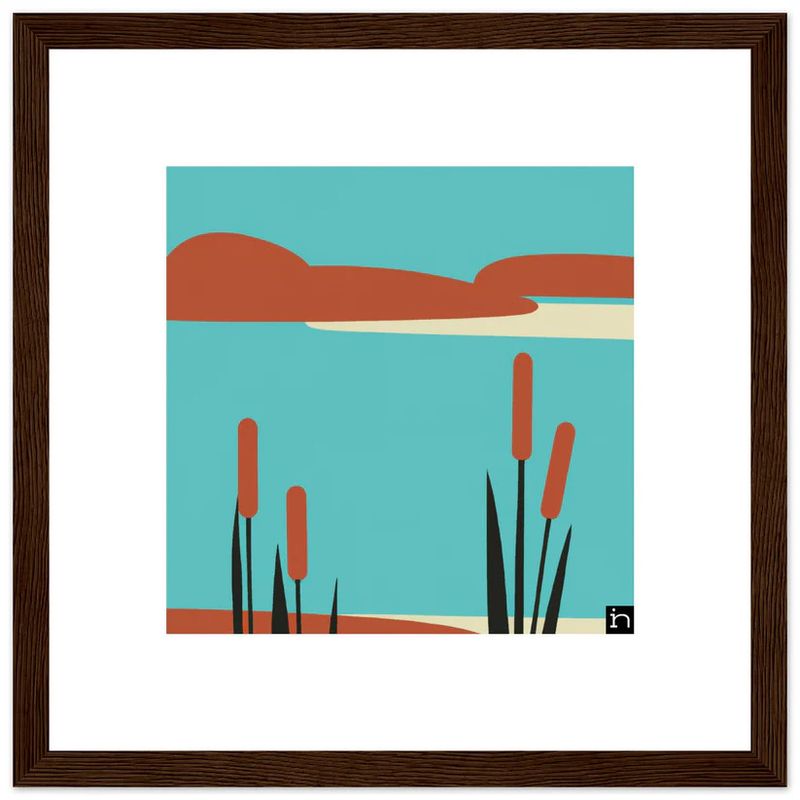 Taalla Framed Print - Cattail 009-23