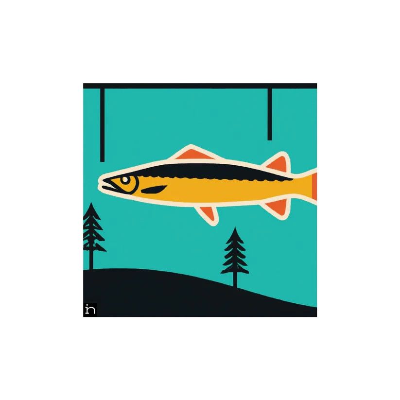 Taalla Matted Print - Fish 003-23