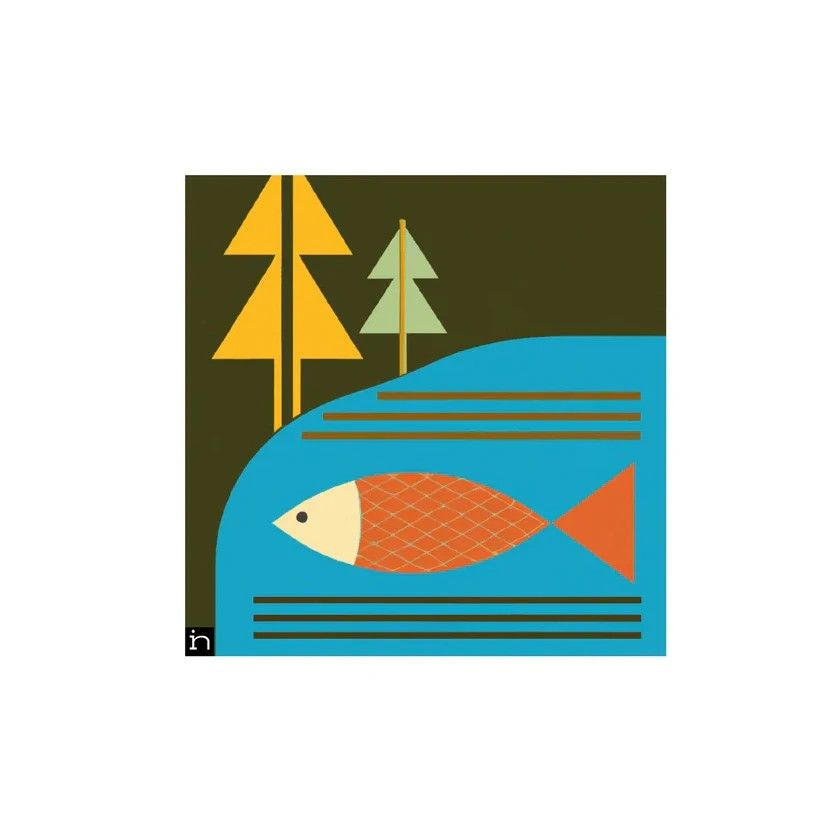 Taalla Matted Print - Fish 005-23