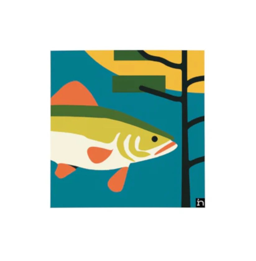 Taalla Matted Print - Fish 004-23