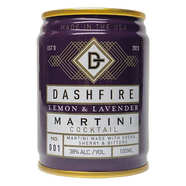 Dashfire Pre-mix Cocktail - Lemon &amp; Lavender Martini, Size: 100 ML