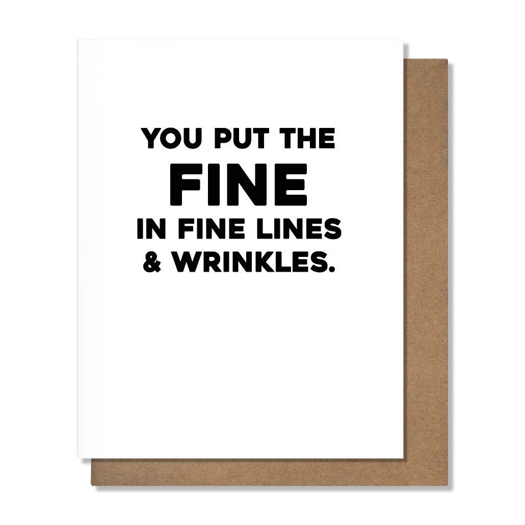 Pretty Alright Goods Card - Wrinkles