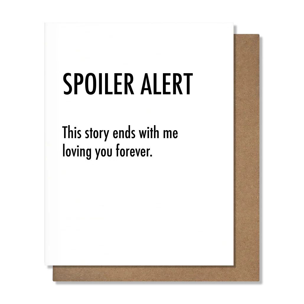 Pretty Alright Goods Card - Spoiler Alert
