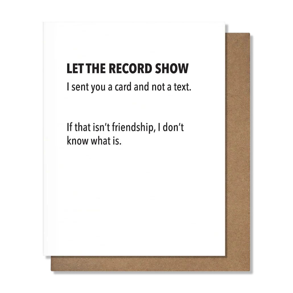 Pretty Alright Goods Card - Sent Card