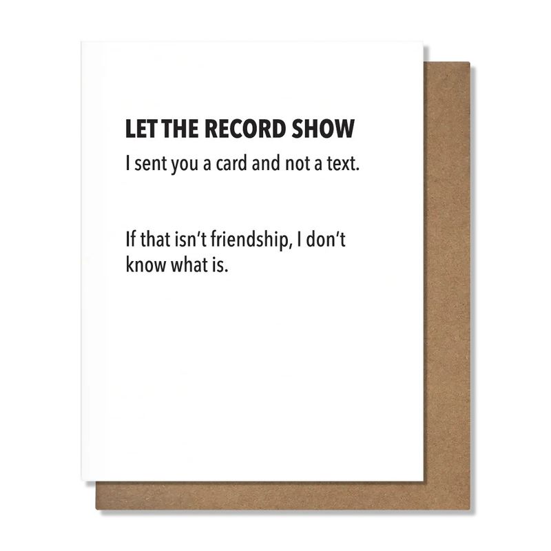 Pretty Alright Goods Card - Sent Card