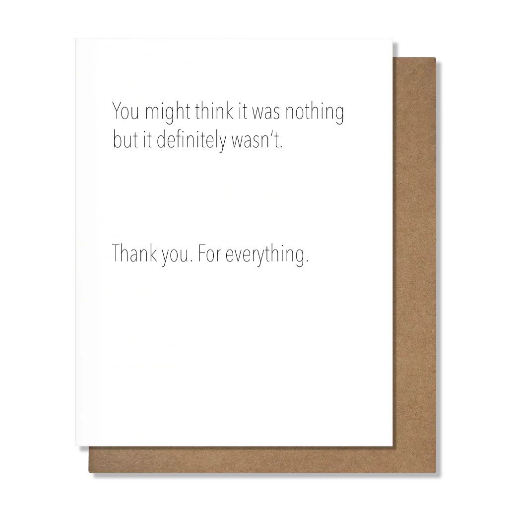 Pretty Alright Goods Card - Not Nothing