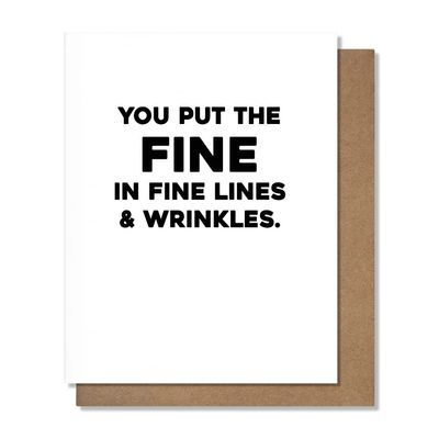 Pretty Alright Goods Card - Fine Lines