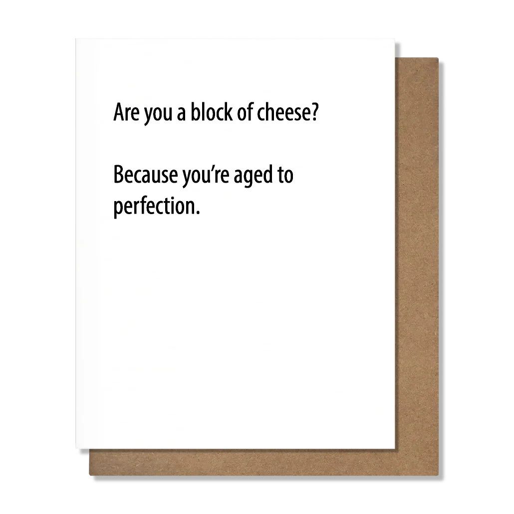 Pretty Alright Goods Card - Block of Cheese