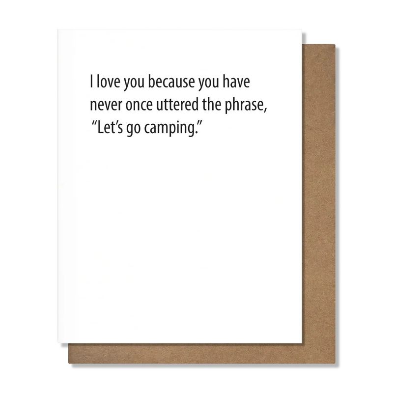 Pretty Alright Goods Card - Go Camping