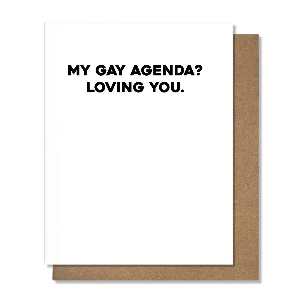 Pretty Alright Goods Card - Gay Agenda