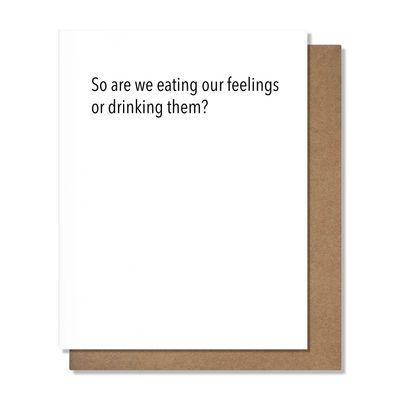 Pretty Alright Goods Card - Eating Feelings